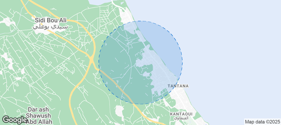 Chott Meriam Airbnb map